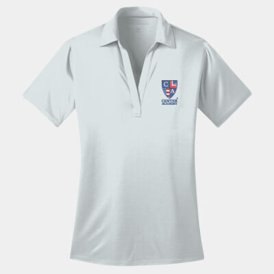 Adult Ladies Performance Center Academy Polo - WHITE Thumbnail