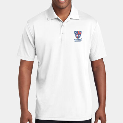 Adult Mesh Performance Center Academy Polo - WHITE Thumbnail