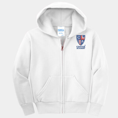 Youth Center Academy Full-Zip Hoodie - WHITE Thumbnail