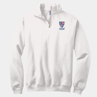 Adult Center Academy 1/4 Zip Fleece - WHITE Thumbnail