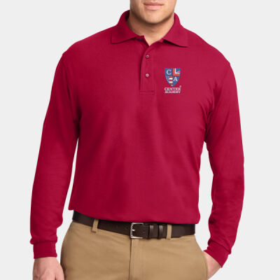 Adult Long Sleeve Cotton Blend Center Academy Polo Thumbnail